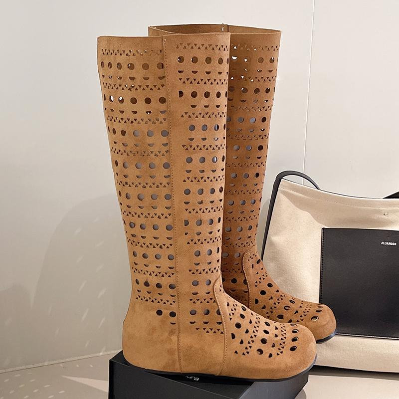 Fashion Long Boots for Women Flats Winter Designer Shoes Fashion Knee High Winter Boots 2025 Dress New Goth Chelsea Botas Para Mujer