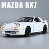1/24 Mazda RX7 Slitinový Model Sportovního Auta Odlitky Kovová Hračka Závodní Vozidla Model Auta Simulace Zvuk a Světlo Dětská Hračka Dárek
