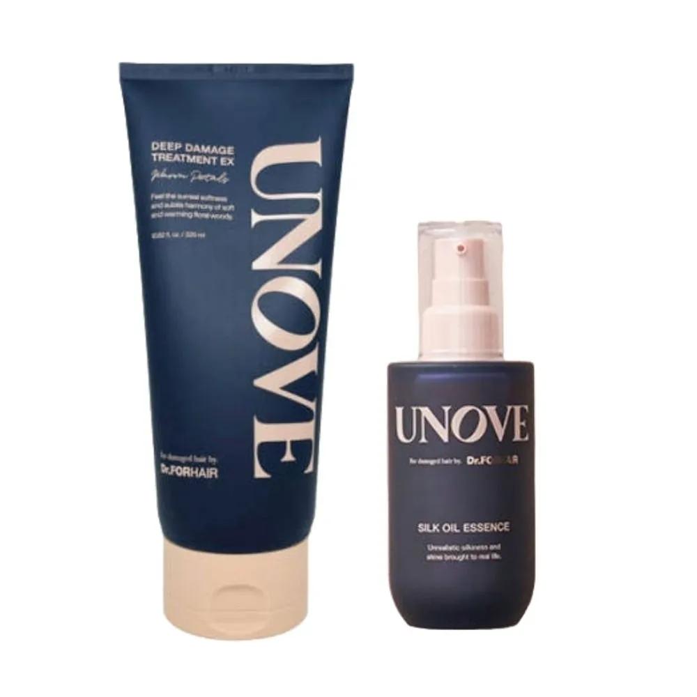 Unove Deep Damage Treatment 207ml + Silk Oil Essence 70ml