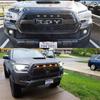 Car Front Grille LED Lights  Raptor Style Lights for 2016-up Toyota Tacoma Front Grille Decorative Lighting Warning Lights DRL