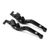 Motorcycle Adjustable Brake Clutch Lever CNC Aluminum Alloy Replacement for YAMAHA TMAX 530 2012‑2019Black