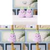 Plush Eggplant Keychain With Soft Pp Cotton Filling For Kids And Teens