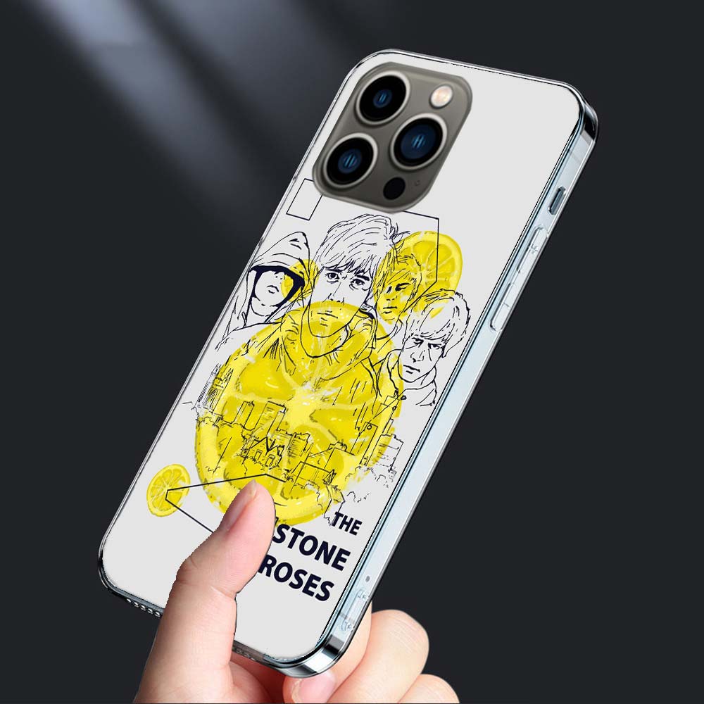 The Stone-R-Roses Phone Case For Iphone 16E 15 Pro 14 Plus 17E 16 17 Pro Max Air 11 12 13 Mini Shockproof Capa Cute Cover TPU
