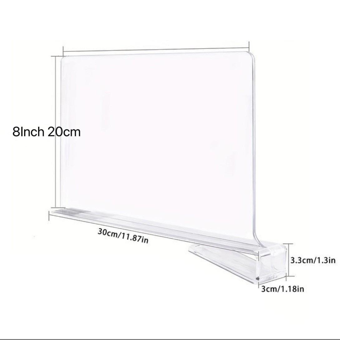 

Прозрачный акриловый разделитель для одежды - Перегородка для хранения одежды Single piece PE bag