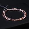 1String, White Natural Freshwater Pearls, Handmade Rice Pearl Beads, 3-3.5 Mm, for DIY Necklace Accessories, Jewelry Making, Women Gift, 36 Cm