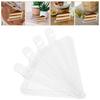 100Pcs Cake Boards with Handle Mousse Cake Base Reusable Thickened Dessert Tray for Bakery Holiday Celebration Decorative Use