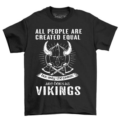 'Vikingu vienlīdzība: Cilvēki dzimuši vienādi... Vikingi! Smieklīgs unisex T-krekls. Uzbrukums, Pi