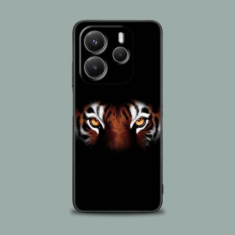 Phone Case for Xiaomi Redmi 15C 14C 12C 13C 4G 15 Redmi Note 15 14 13 12 11 10 Pro Plus 5G 12S Silicone Soft Cover Tiger Animals