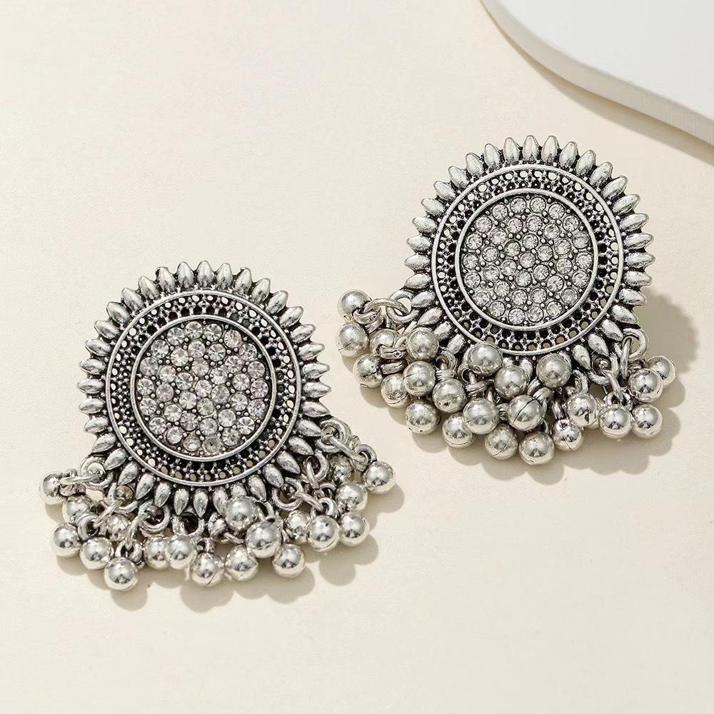 Chandelier Earrings Women's Rhinestone Gold Plated Vintage Declaration Tassel Earrings