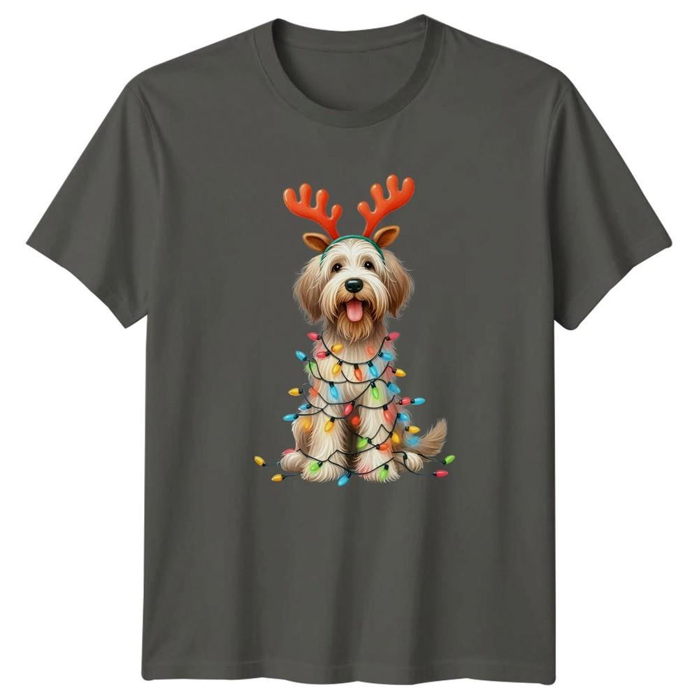 Dog Christmas Lights Holidays Unisexs Unisexs Graphic Tee S