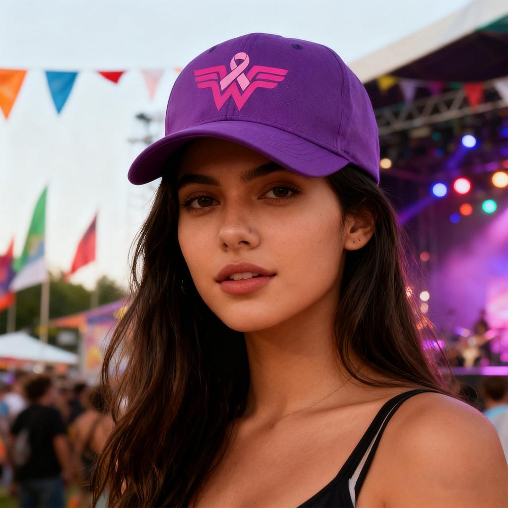 Deep Crown Baseball Cap Fashionable Sun Hat Printed Peaked Cap