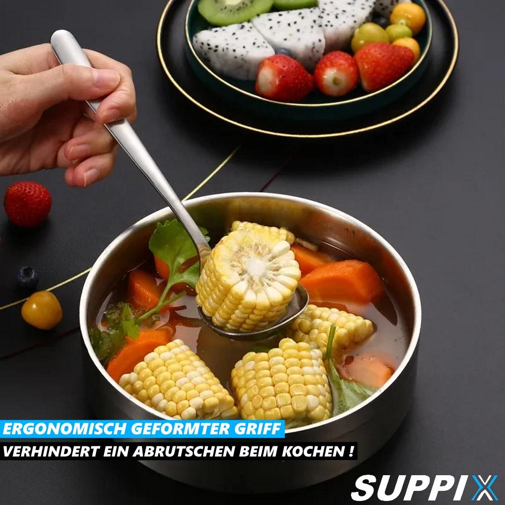 SUPPIX Skopa Rostfritt Stål Sked Soppsked Soppslev Såssked
