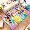 Tappeti Tappeto con Fantasia Principesse Disney Grande Area per Casa Soggiorno Camera da Letto Divano Zerbino Decorazione Antiscivolo Tappetini per Bambini Potdemiel