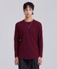 Dibeullu Tailored Crew Neck Long Sleeve Sepia Wine