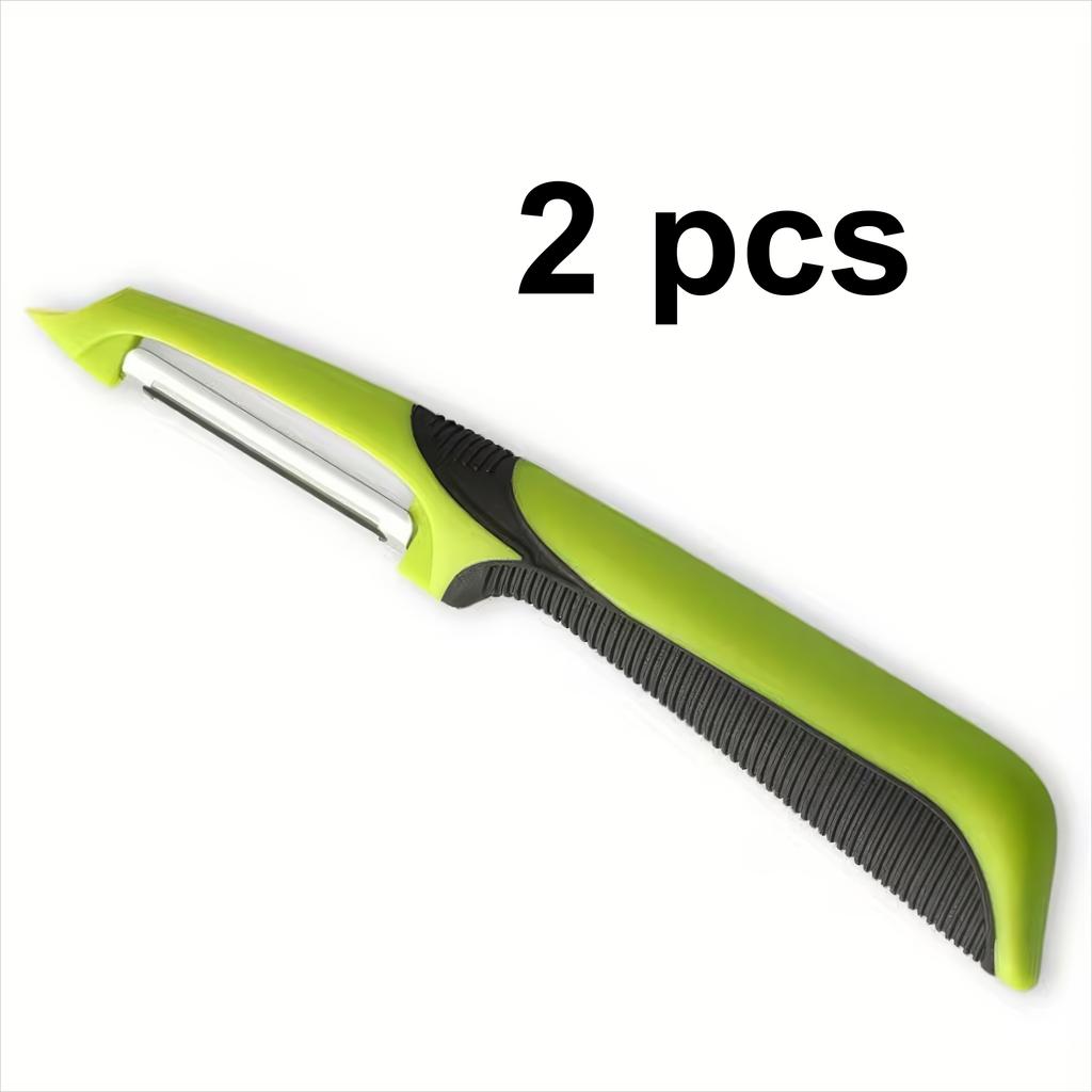 1/2 Piece Peeler Green, Reusable, Sturdy and Portable, Suitable for Peeling Fruits and Melons, Peeling Tools