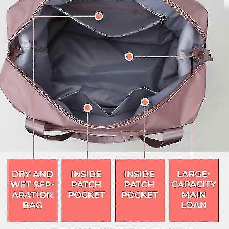 Large-capacity Foldable Travel Bag Dry And Wet Separation Gym Bag