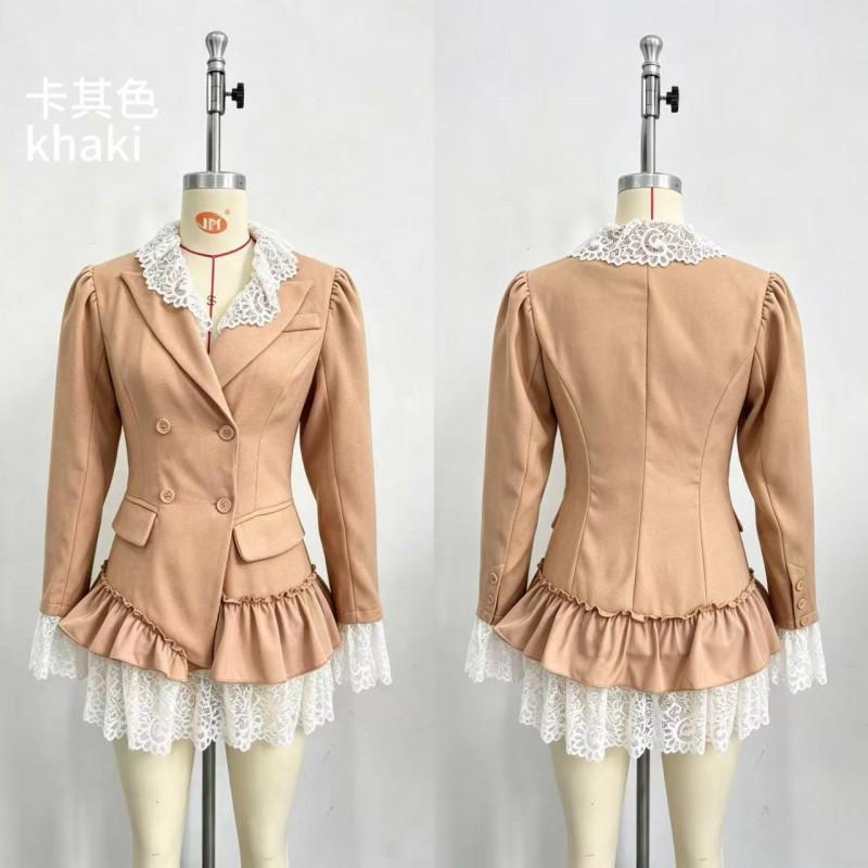Temperament Commuter Long Sleeve Dress Color Block A-Line Mid-Length Women 2026