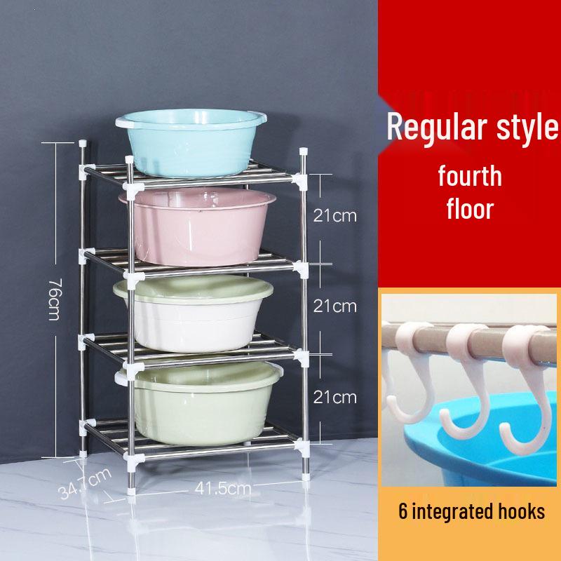 Multi-layer Stainless Steel Bathroom and Kitchen Storage Rack