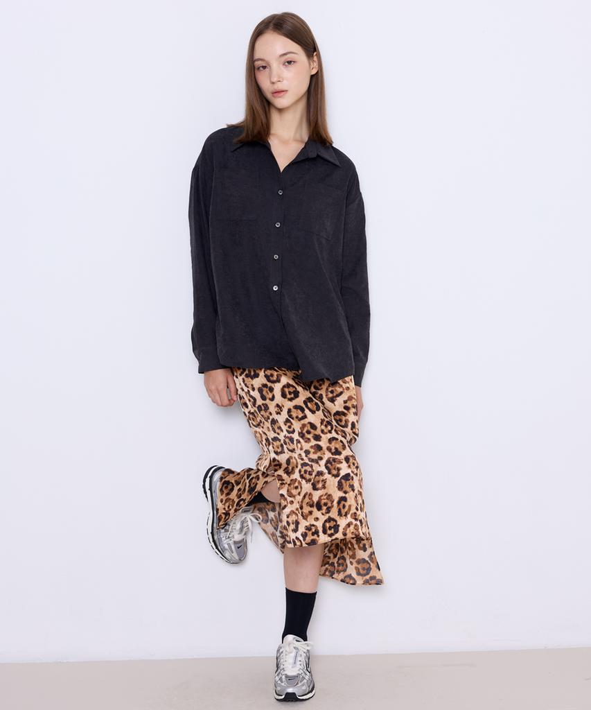MANAVIS7 Mermaid Half-Banding Skirt [Classic Leopard]