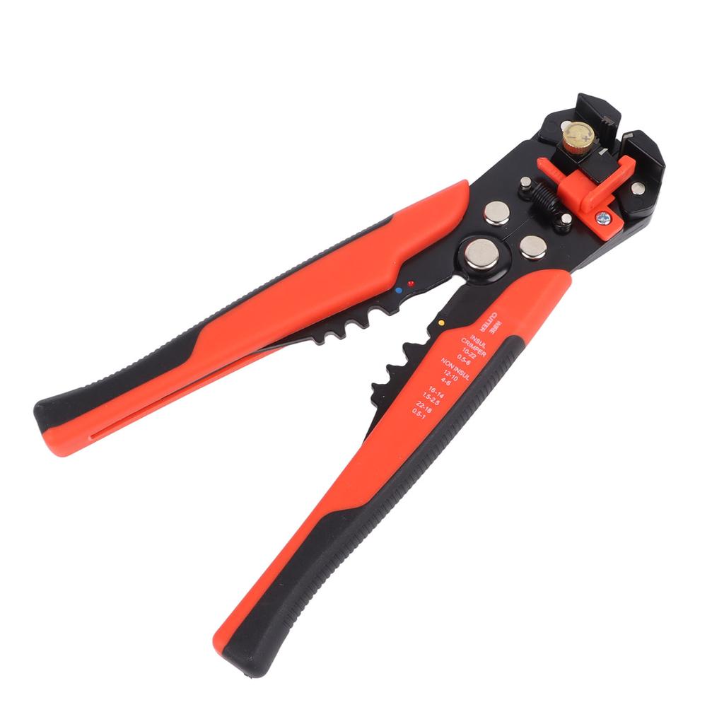 Red Automatic Wire Stripper Crimping Pliers HCS Cable Stripping Cutting Plier Disassembly Tool