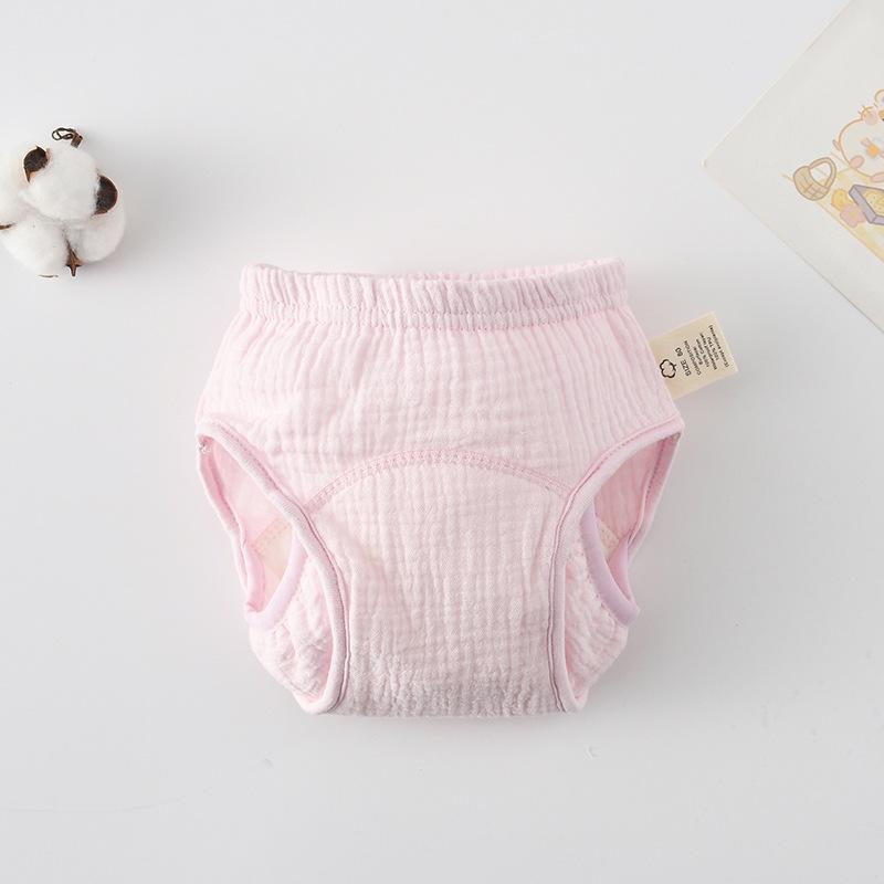 Korean Style Winged Baby Gauze Pull-up Pants: Pure Cotton Diaper Cover & Training Pants