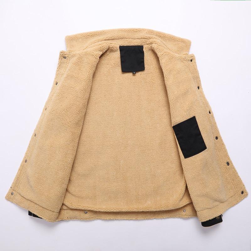 Men's Autumn Jacket, Youth Plus Size Casual Plus Velvet Jacket, Men's Overalls