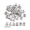 200/500/600 Stück Mini Sechsseitige Acrylwürfel 8mm Versammlungsfest Party Brettspielkarten Spiel Requisiten Unterhaltung Zubehör XJM
