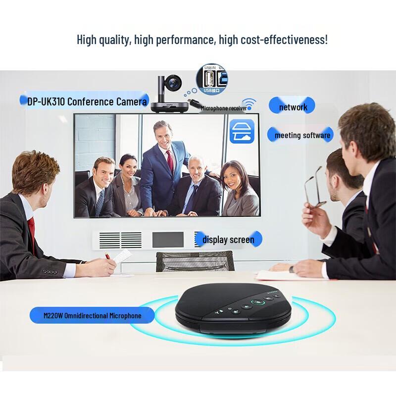 DAIPU M220W Wireless Omnidirectional Conference Microphone (CN version)