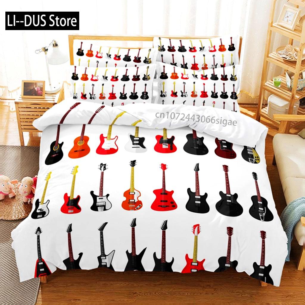 Music Bedding Set Duvet Cover Set 3d Bedding Digital Printing Queen Size Bedding Set Fashion Design