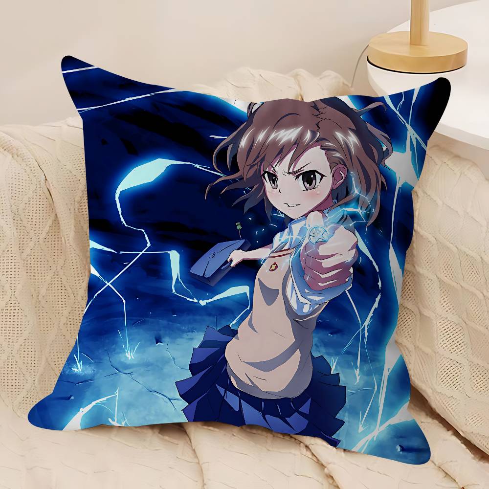 A-A Certain Scientific Railgun Stitch Lucky Dragon Pillow Cover Sofa Cushion Cover Home Room Decoration Children Gift