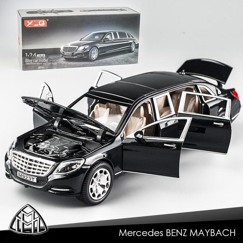 

1:24 Mercedes-Benz Maybach S600 Металлическая модель игрушечной машины для мальчиков – Высококачественное украшение