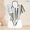 Women Plus Size Printed Nurse Scrub Top V Neck Short Sleeve With Front Pockets
