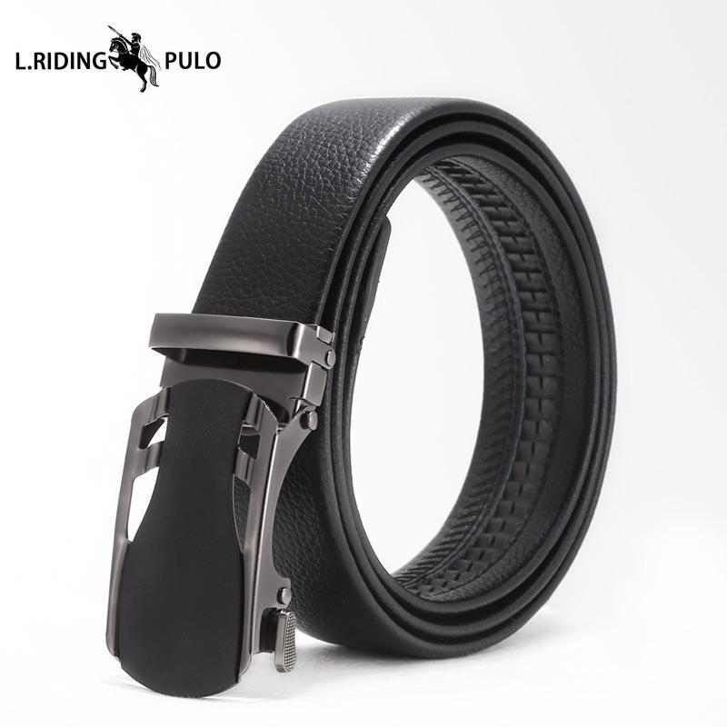 Cinture da Uomo, Cinture Casual, Semplici Fibbie Automatiche Giovanili, Fibbie in Ferro Imitazione Pelle, Fasce in Vita
