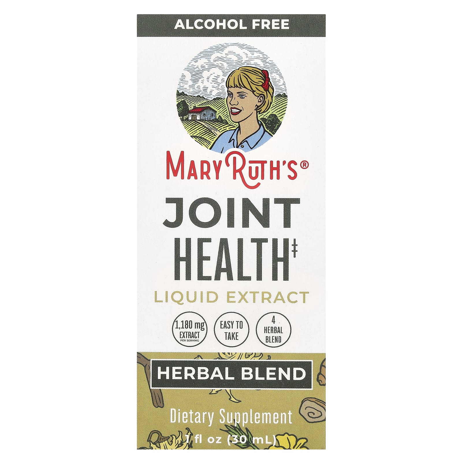 

MaryRuth s, Joint Health, Liquid Extract, Alcohol-Free, 1,180 mg, 1 fl oz (30 ml)