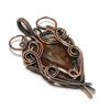 Seam Agate Pendant Gemstone Handmade Jewelry, 999 Copper Wire Wrapped Pendant, Gift For Wife Jewelry