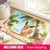 Eevee Tropical Beach Print Doormat Anti-slip Absorbent Floor Mat for Home Entrance Bedroom Living Room Decor