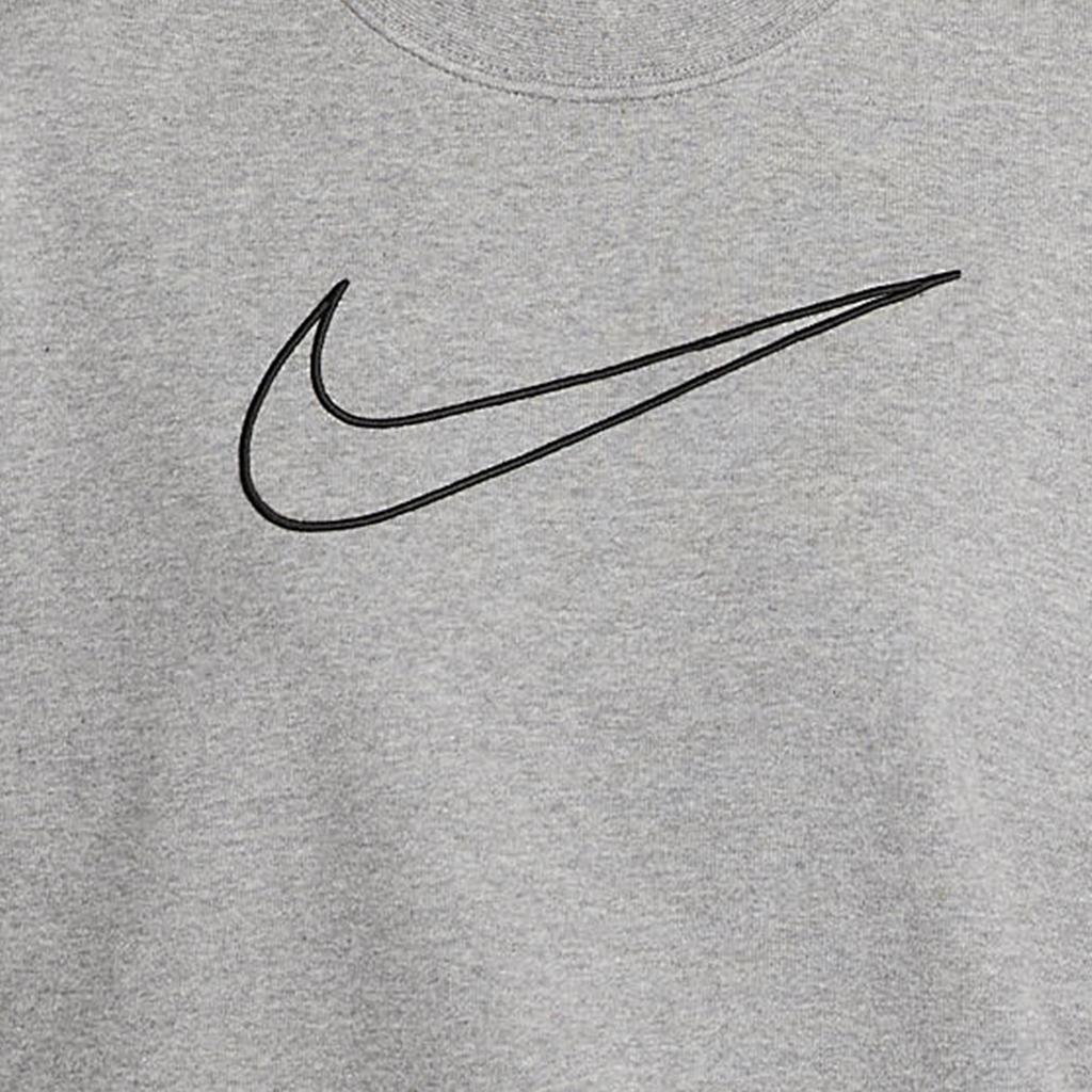 Nike Logo Pullover Crewneck Long Sleeve Sweatshirt Women Sweatshirt Gray DQ5543-091