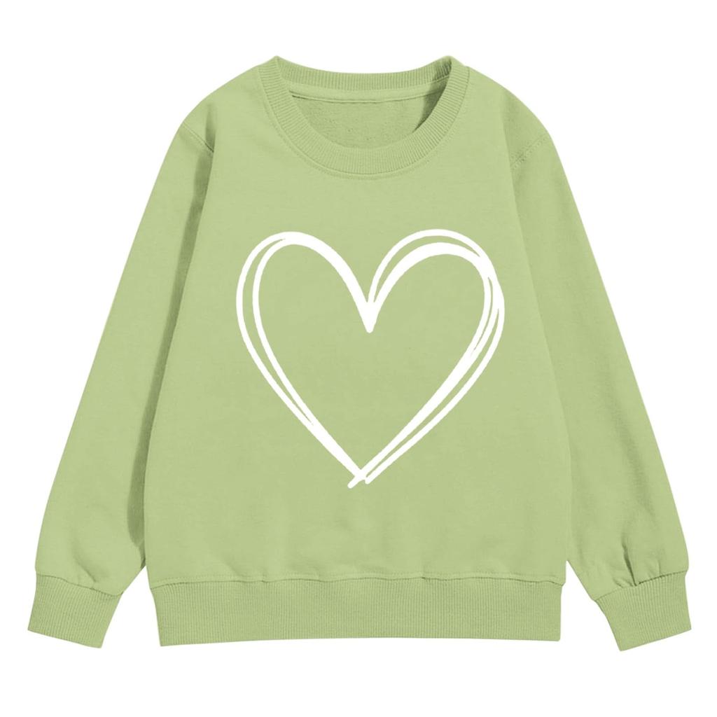 Girl's Sweatshirt, Long Sleeve, Neck Pullover, Cute Loose Neck Sweatshirt