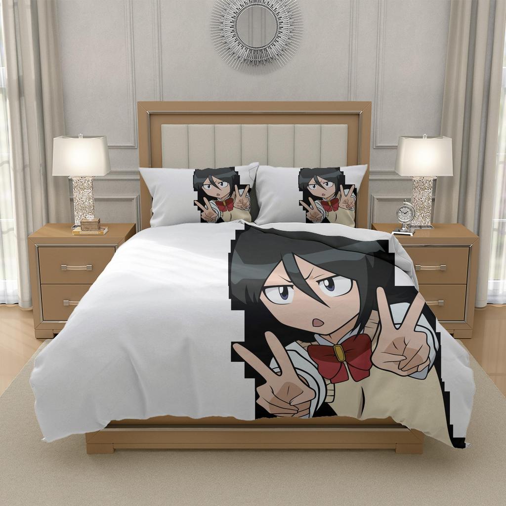 L-L D-Death N-Note Anime Quilt Cover Set Bedding Smooth Polyester Teen Bedroom Decor 200x200 200x220 155x220, US UK AU Sizes