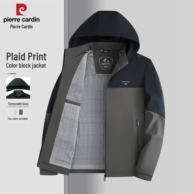 Pierre Cardin Men s Detachable Hood Casual Jacket 185