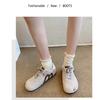 Women's Suede Cat Embroidery Casual Sneakers Retro M-Design Lace-Up Trainers Lightweight Soft Sole Walking Shoes