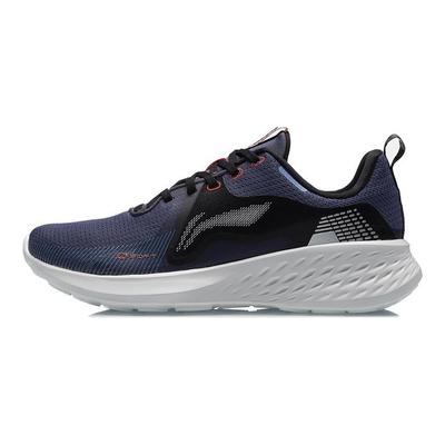 Li Ning SOFT ELEMENT Cushioning Slip Resistant Abrasion Resistant Low Top Sports Casual Shoes Men's Black Blue ARHR077-3