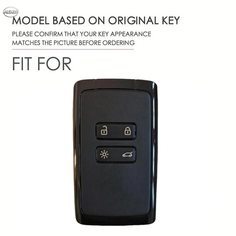 Silicone Carbon Car Key Case Cover For Renault Koleos Kadjar Captur Megane Talisman Espace Clio Zoe Scenic Arkana Dacia Sandero