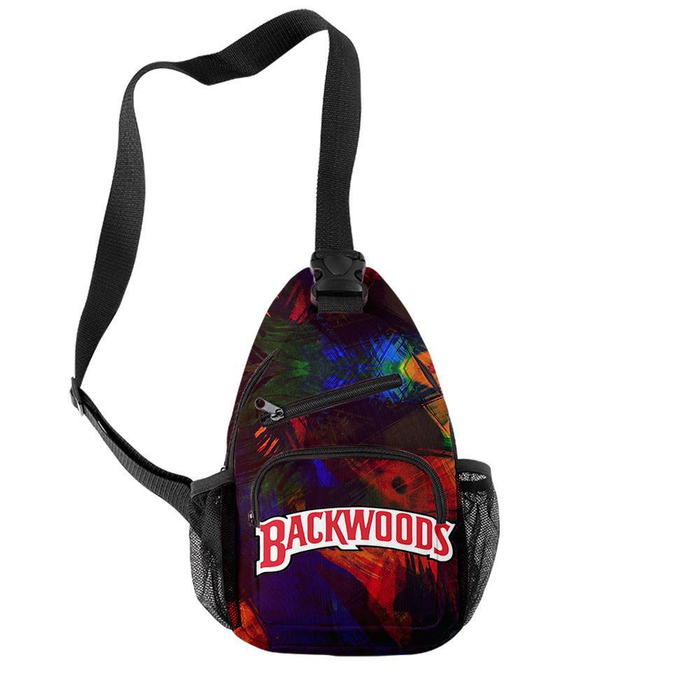 Backwoods 3D Printed Breathable Wear-Resistant Men'S Shoulder Bag Satchel Breast Bag