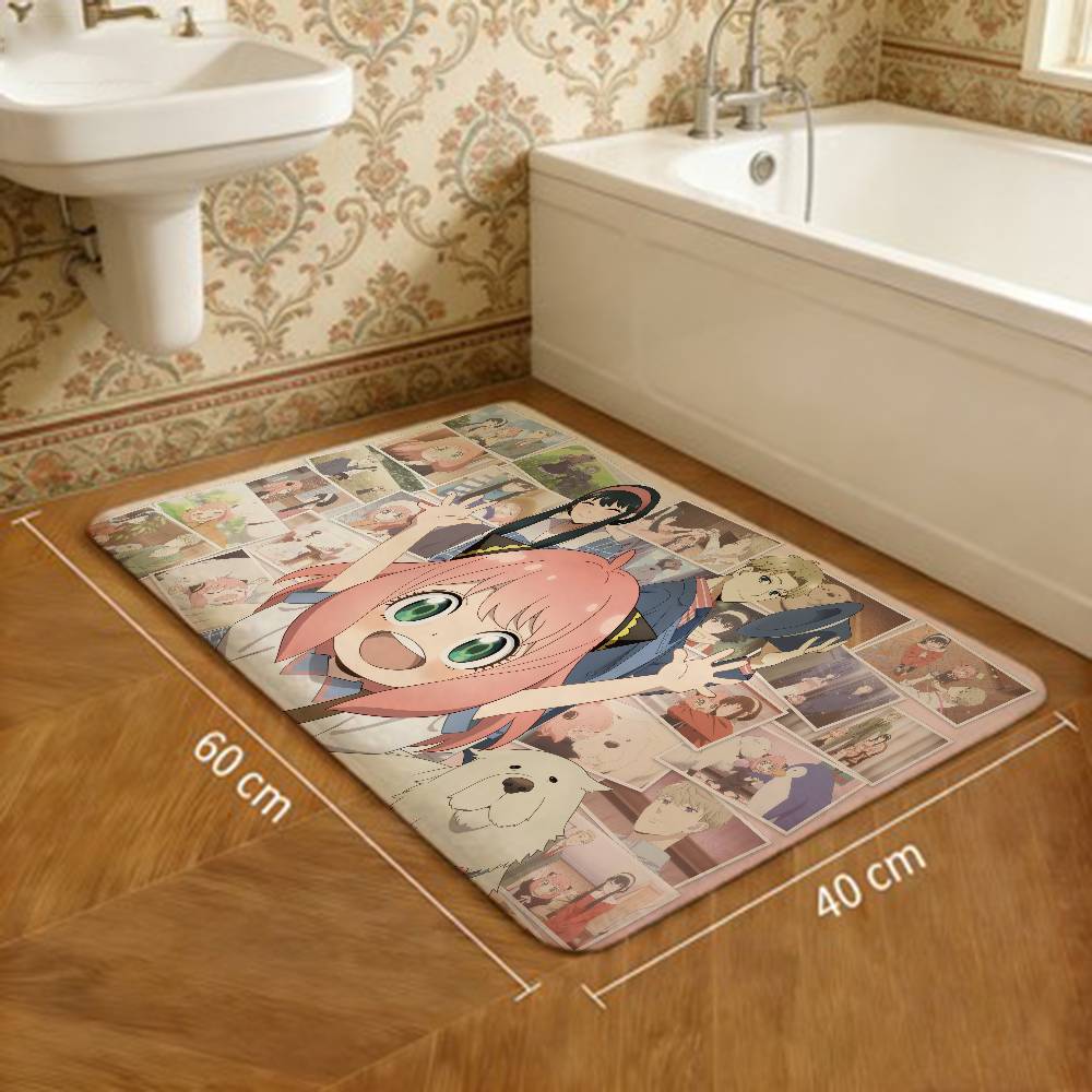 Anime Spy X Family Entrance Door Mat Nordic Style Home Doormat Bathroom-Toilet Mats Bedroom Hotel Decor Mat