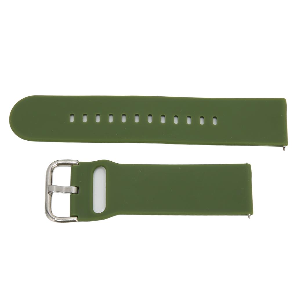 22mm Soft Silicone Quick Release Straps for Huawei Watch 3 GT 3 2 Adjustable Silicone WatchbandMilitary Green