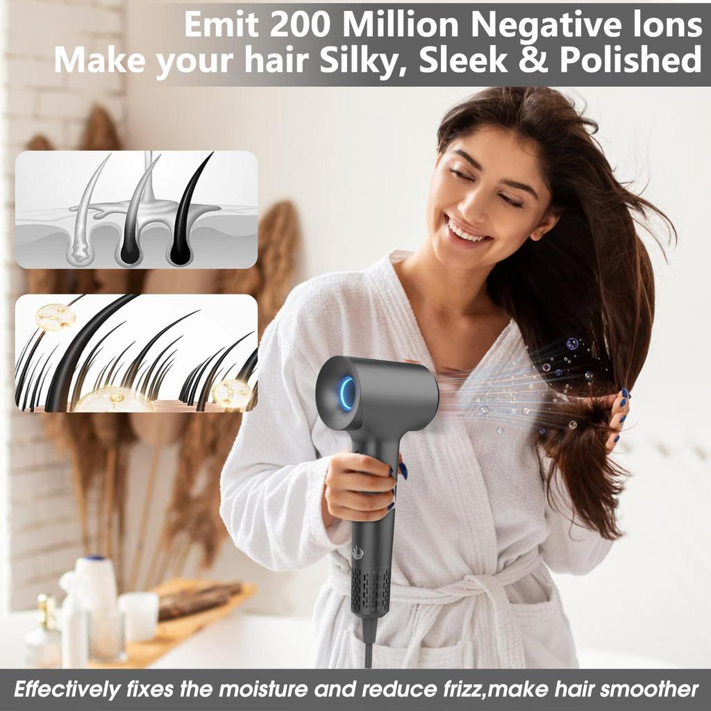 High-Speed Aroma Hair Dryer: Powerful, Quick-Dry, Cold/Hot Hair Care for Salon and Home Use.