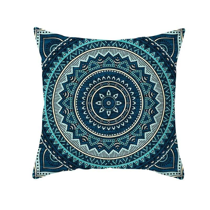 Moroccan Polyester Pillowcase 45x45cm Bohemian Hippie Sofa Cushion Cover Geometric Mancha Lo Print Home Decor