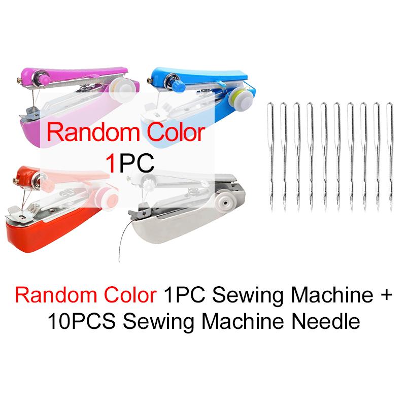 Handheld Sewing Machine and Accessory Needle Thread Tape Measure Small Scissors DIY Handmade Needlework Protable Sewing Tool ZYF