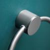 Gunmetal Gray All-Copper Round Wall-Mounted Bathroom Towel Ring